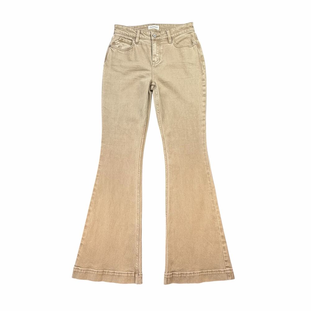 Shyanne NEW Beige Flare Boho Chic Country Western Casual Everyday Denim Jeans